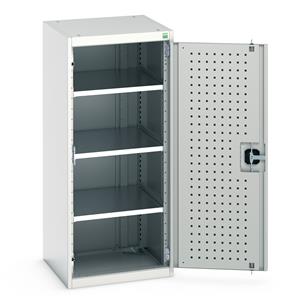 Bott Tool Storage Cupboards for workshops with Shelves and or Perfo Doors Bott Perfo Door Cupboard 525Wx525Dx1200mmH - 3 Shelves